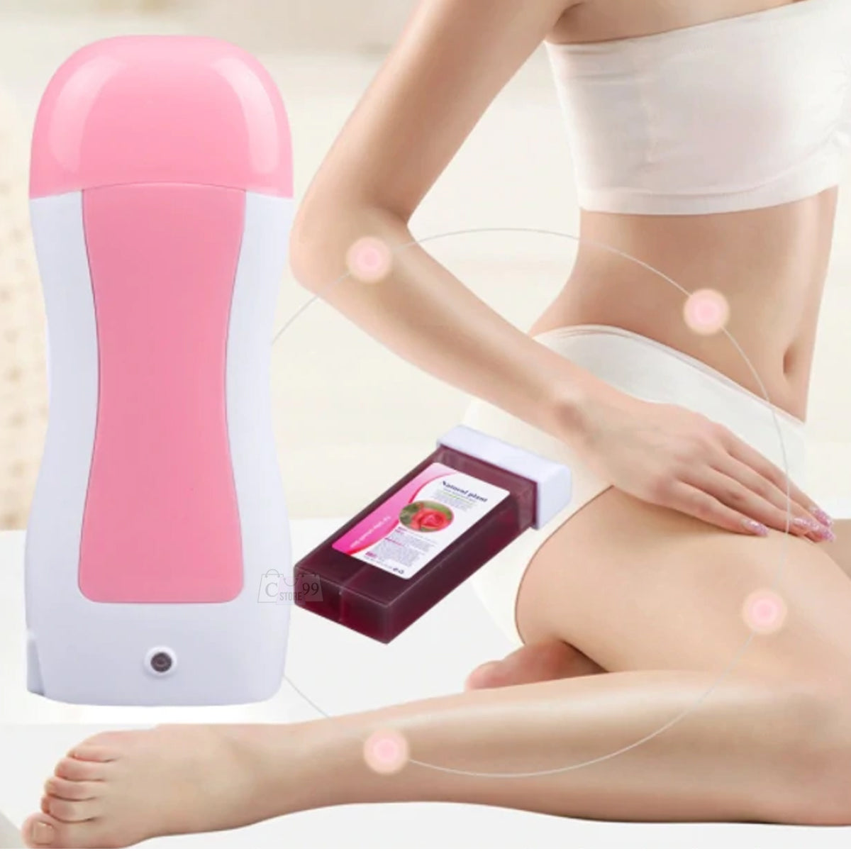 KIT MAQUINA DE CERA DEPILATORIA ROLL - ON