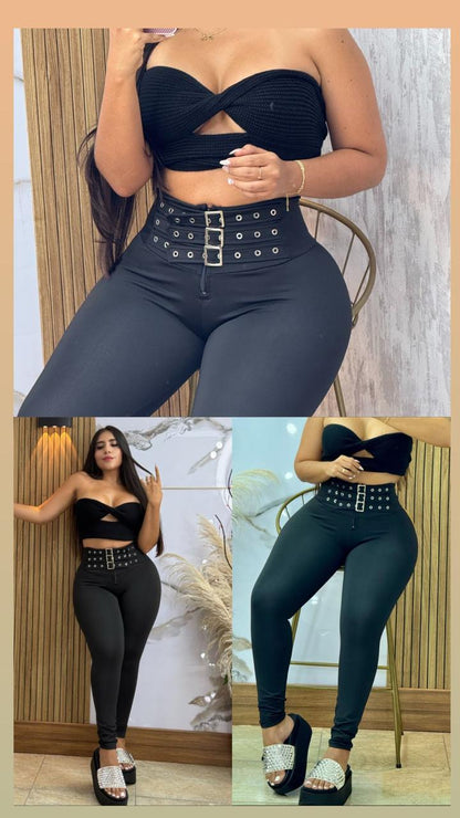 LEGGINS 3 CORREAS SUPLEX LEVANTA COLA