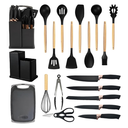 SET DE UTENSILIOS DE COCINA – 19 PIEZAS ✨🍳
