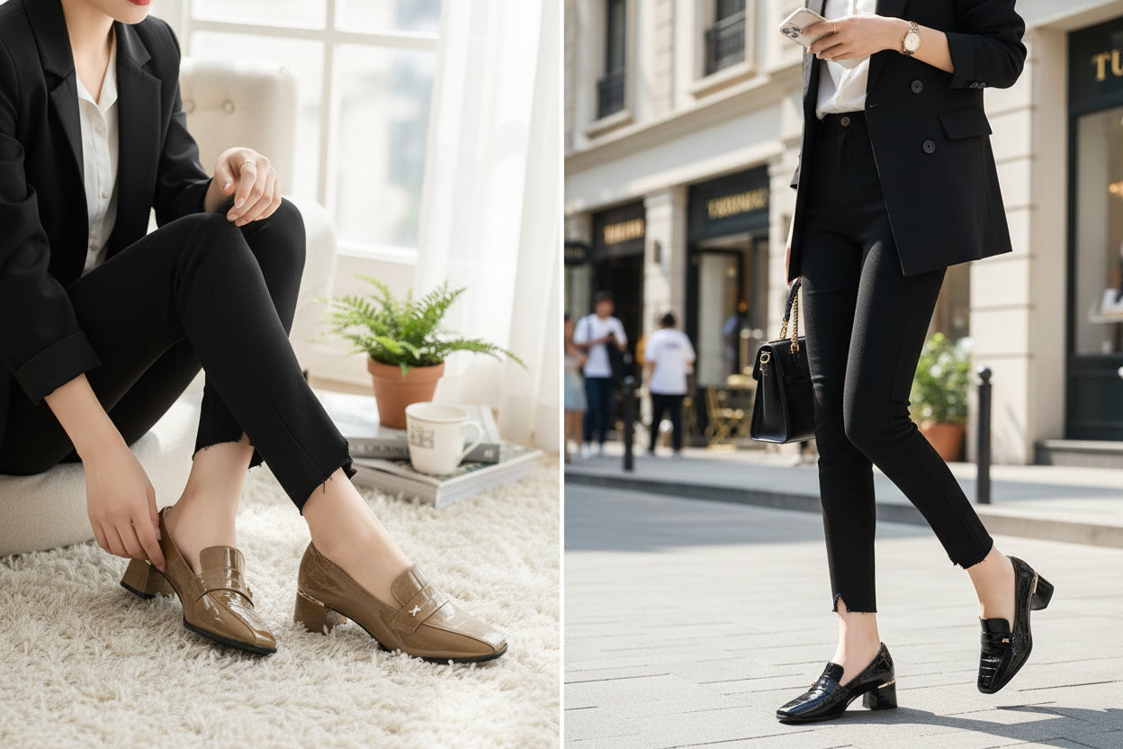 CALZADO TACONES CHAROL - Mujer Elegante