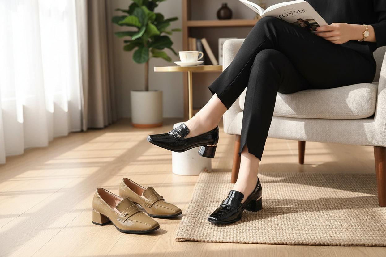 CALZADO TACONES CHAROL - Mujer Elegante